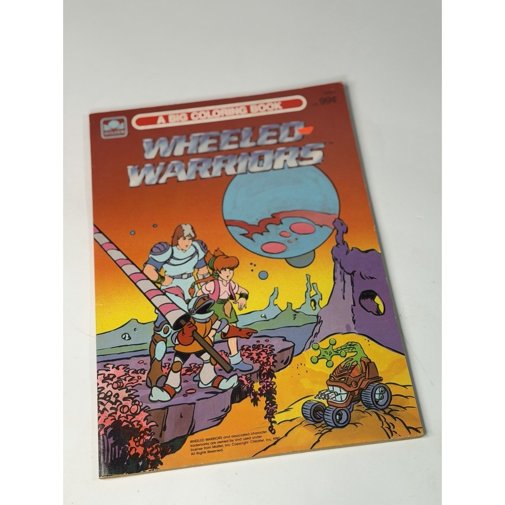 Wheeled Warriors Coloring Book Golden Mattel 1985 Vintage Kids Activity